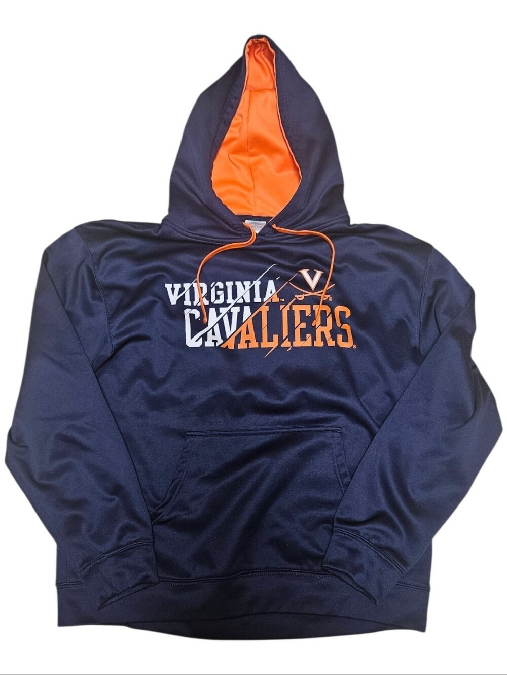 Virginia Cavaliers Hoodie Navy Blue/ Orange Mens Size Large By Rivalry Threads